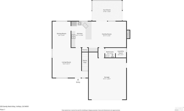 220 Sandy Neck Way, Vallejo, CA 94591 - property floor plan