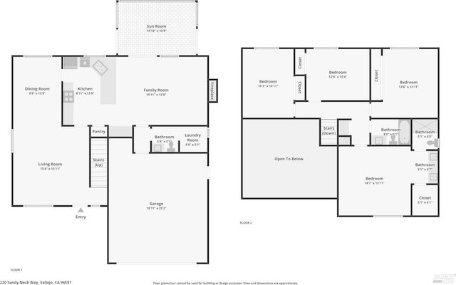 220 Sandy Neck Way, Vallejo, CA 94591 - floor plan / room layout