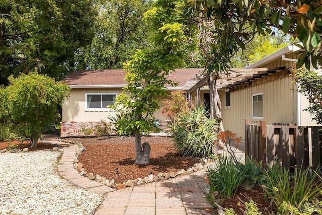 436 Calle De La Mesa, Novato, CA 94949 - view of front of home with fence and a shingled roof