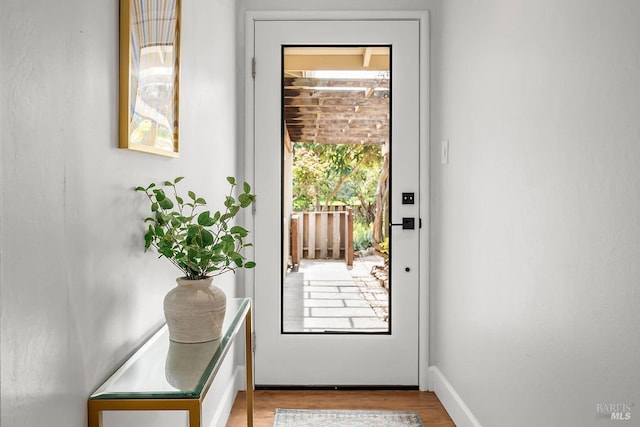 436 Calle De La Mesa, Novato, CA 94949 - doorway with light wood-type flooring and baseboards