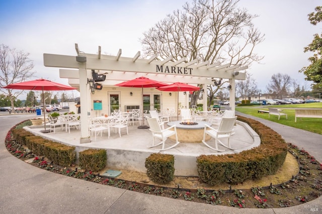 1600 Atlas Peak Rd Unit 286, Napa, CA 94558 - view of community with a pergola, a patio area, and a fire pit