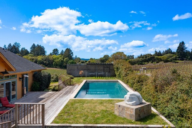 2614 Scotts Right Of Way, Sebastopol, CA 95472 - view of pool with a wooden deck