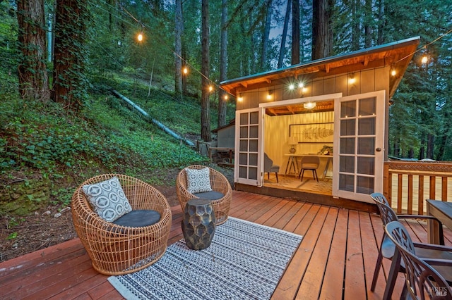 view of deck