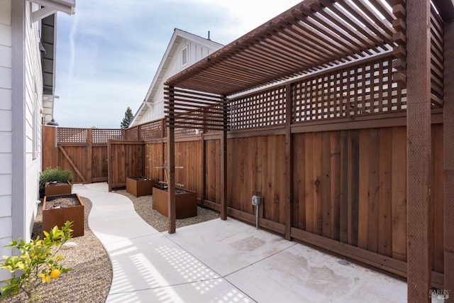 view of patio / terrace featuring a fenced backyard