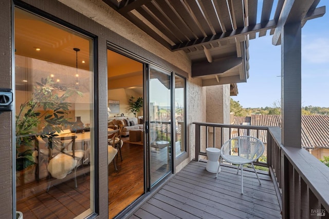 view of balcony