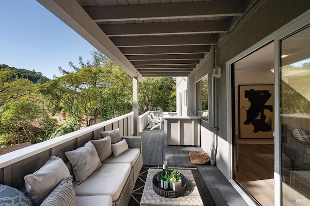 19 Savannah Ave, San Anselmo, CA 94960 - balcony with outdoor lounge area