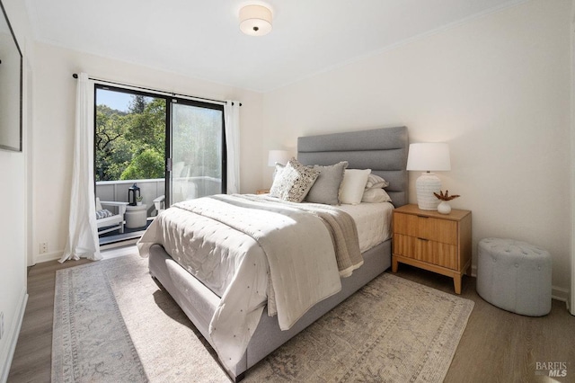 19 Savannah Ave, San Anselmo, CA 94960 - bedroom featuring wood finished floors, baseboards, and access to exterior