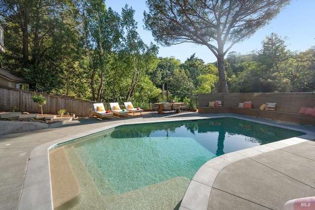 19 Savannah Ave, San Anselmo, CA 94960 - view of swimming pool with a fenced backyard, a fenced in pool, and a patio