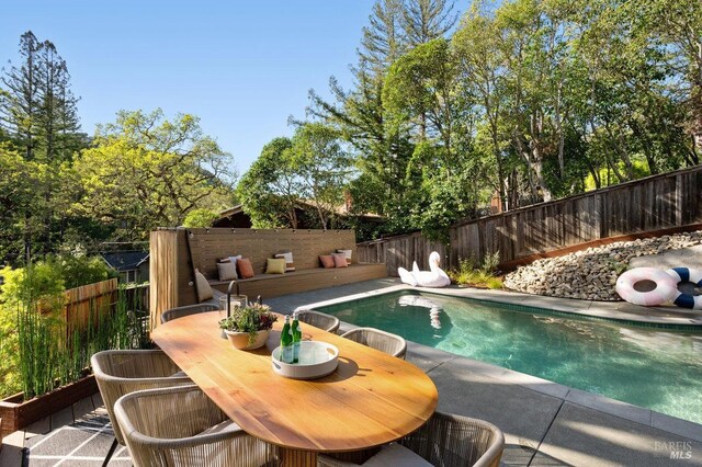 19 Savannah Ave, San Anselmo, CA 94960 - view of swimming pool with a fenced backyard and a fenced in pool