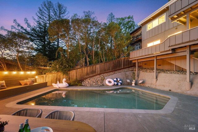 19 Savannah Ave, San Anselmo, CA 94960 - view of pool featuring a fenced in pool, a patio, and fence
