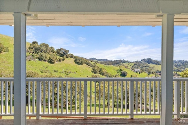 view of balcony