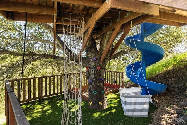 view of play area