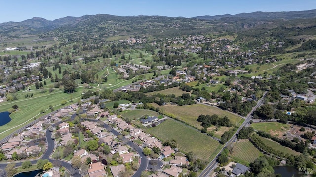 2134 Monticello Rd, Napa, CA 94558 - birds eye view of property with a residential view and a mountain view