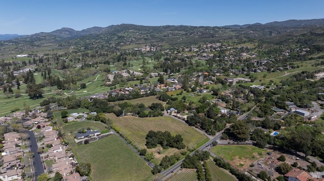 2134 Monticello Rd, Napa, CA 94558 - birds eye view of property featuring a mountain view