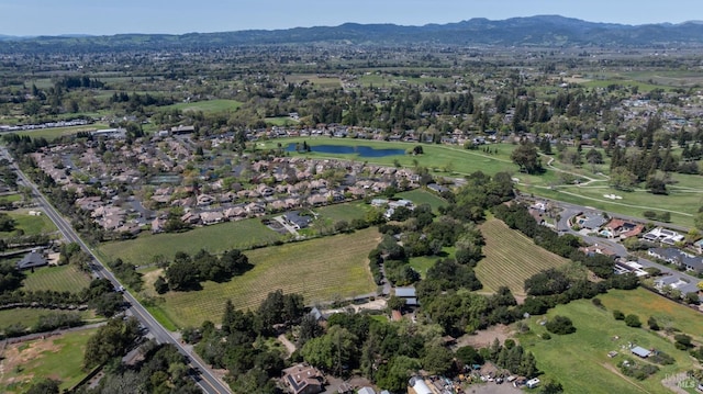 2134 Monticello Rd, Napa, CA 94558 - bird's eye view with a water and mountain view