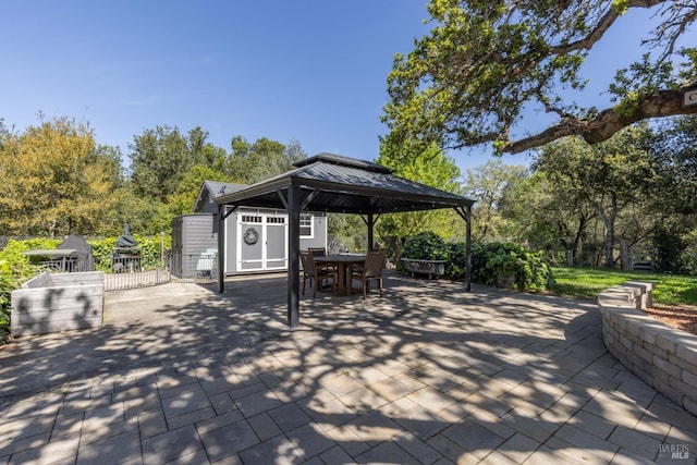 2134 Monticello Rd, Napa, CA 94558 - view of patio featuring a gazebo and fence