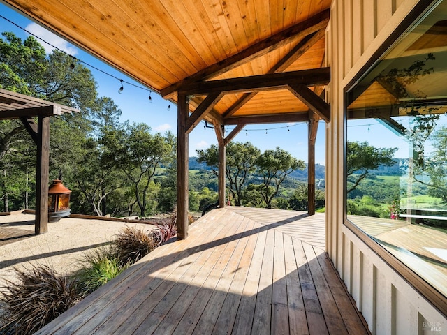 view of wooden terrace