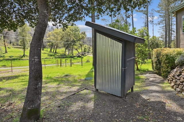 view of outdoor structure