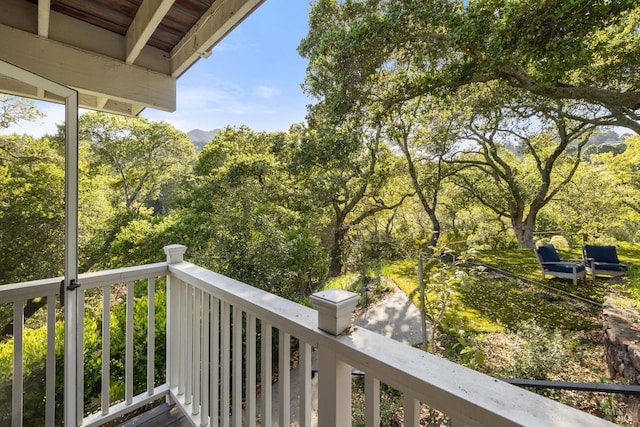 view of balcony