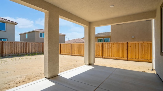 view of patio / terrace featuring a fenced backyard