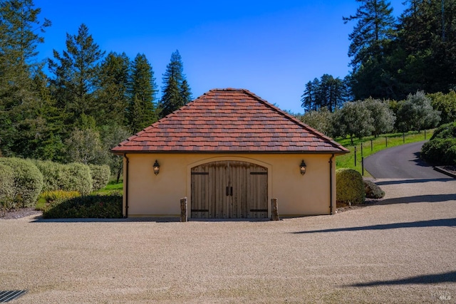 view of outbuilding