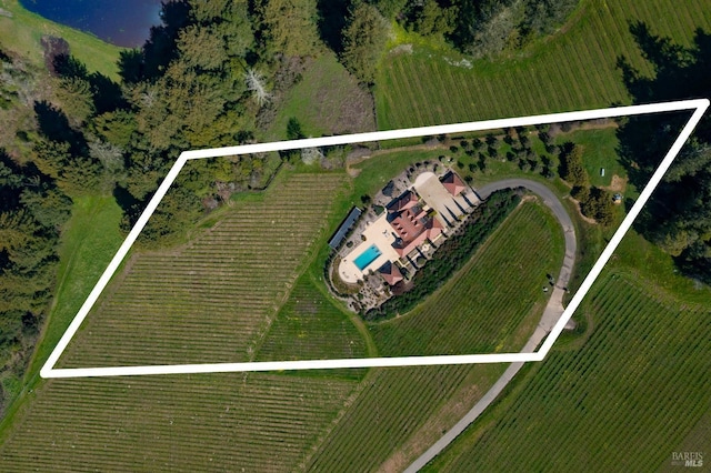 birds eye view of property