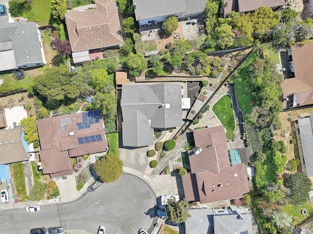bird's eye view featuring a residential view