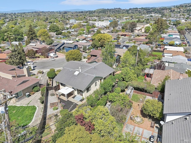 drone / aerial view with a residential view