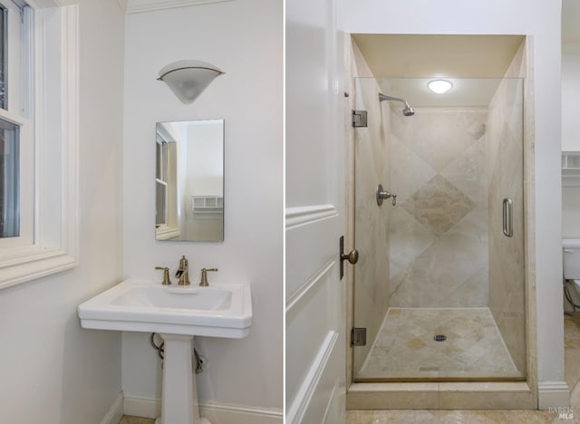 1065 Meadowsweet Dr, Corte Madera, CA 94925 - full bathroom featuring toilet and a stall shower