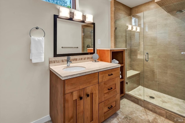 511 Kortum Canyon Rd, Calistoga, CA 94515 - bathroom with a stall shower and vanity