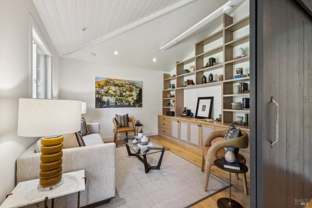 1423 Butterfield Rd, San Anselmo, CA 94960 - living room with light wood-type flooring, baseboards, and recessed lighting