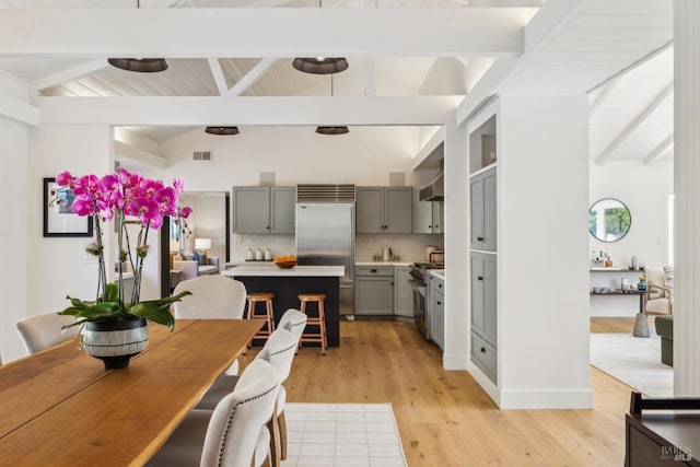 1423 Butterfield Rd, San Anselmo, CA 94960 - dining area with light wood finished floors