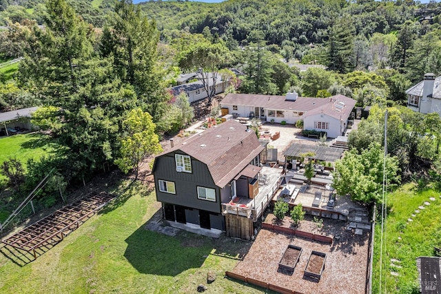139 Deer Hollow Rd, San Anselmo, CA 94960 - aerial view of property and surrounding area with a heavily wooded area
