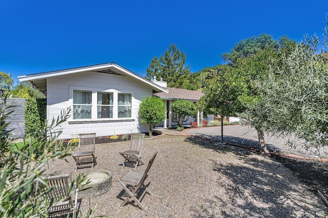 view of rear view of property