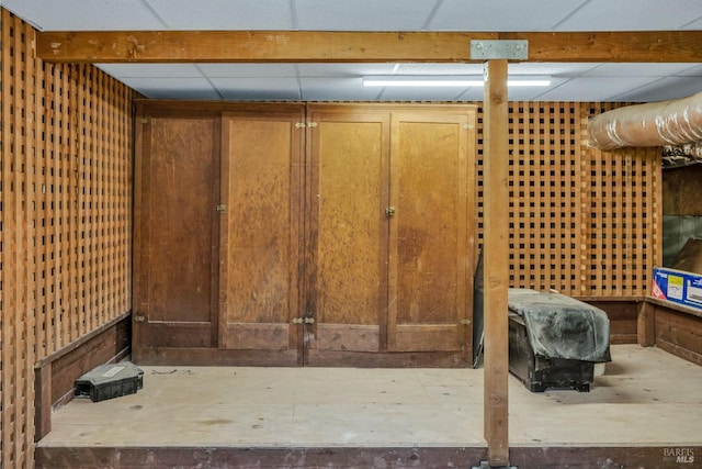 view of storage area