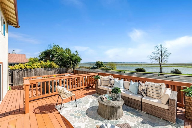 141 Albatrosse Way, Vallejo, CA 94589 - deck featuring an outdoor living space and fence