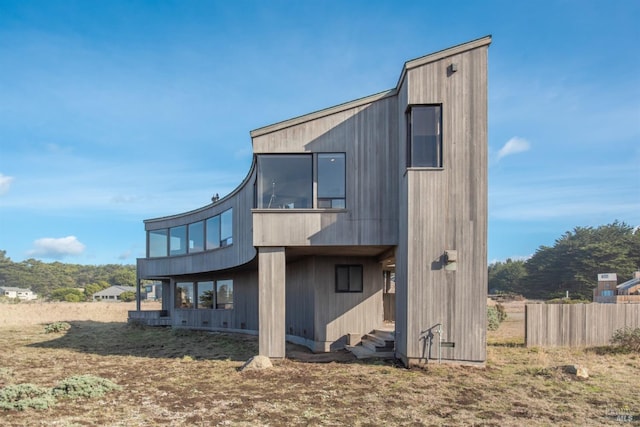 view of back of property