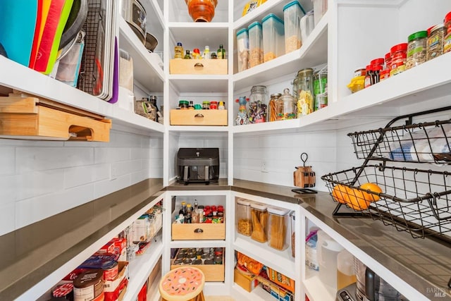 view of pantry