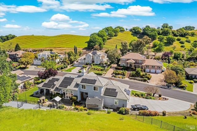 bird's eye view featuring a residential view