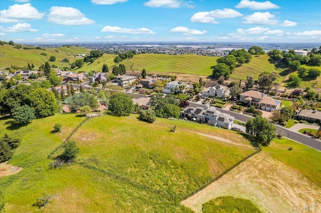 drone / aerial view with a residential view