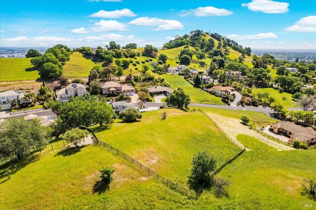 drone / aerial view with a residential view
