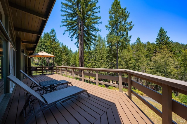 4915 Mill Creek Rd, Healdsburg, CA 95448 - deck with a view of trees