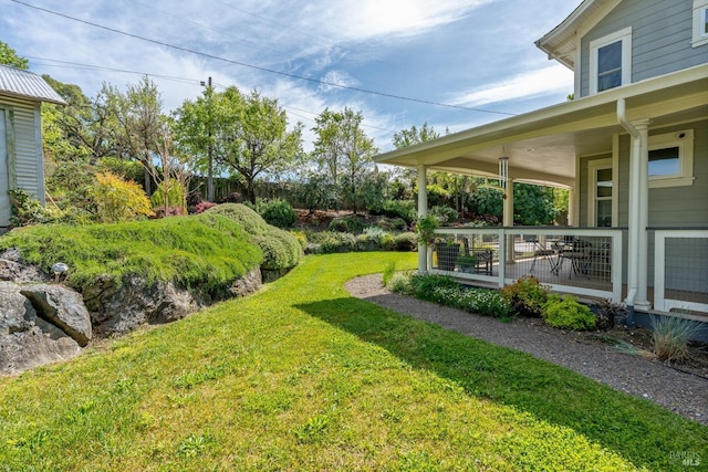 view of yard