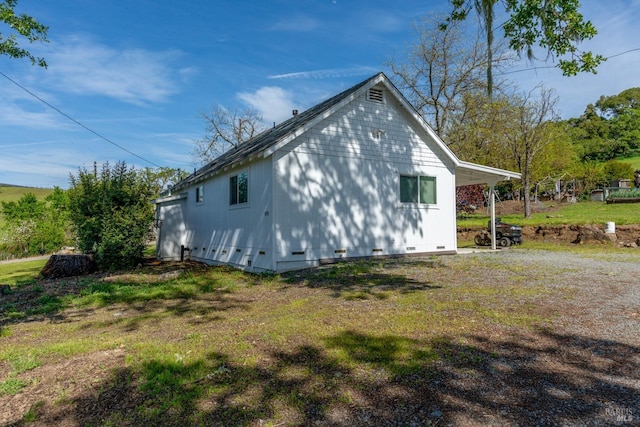 view of property exterior