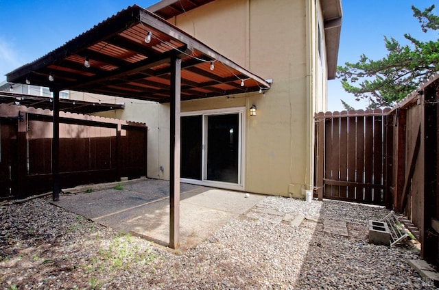 view of patio / terrace featuring a fenced backyard
