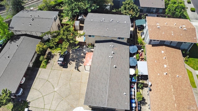 bird's eye view featuring a residential view