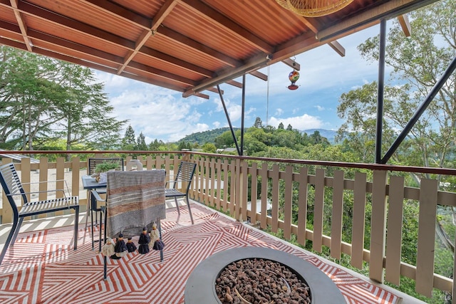 148 Ridgeway Ave, Fairfax, CA 94930 - balcony featuring outdoor dining area
