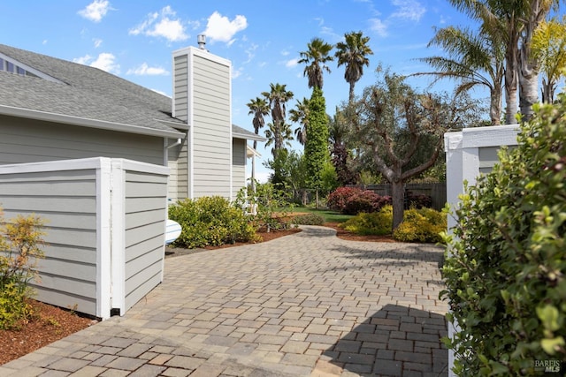 view of patio / terrace with fence