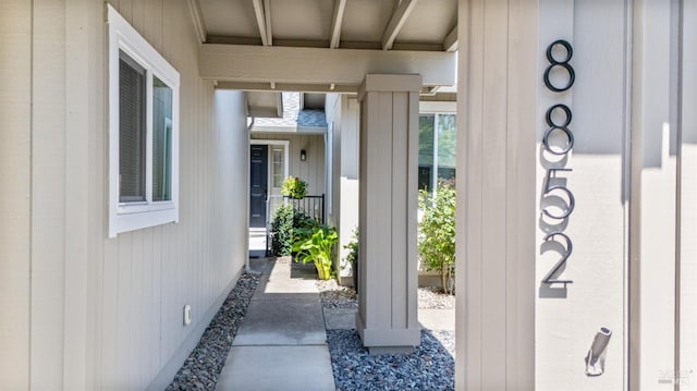 view of exterior entry
