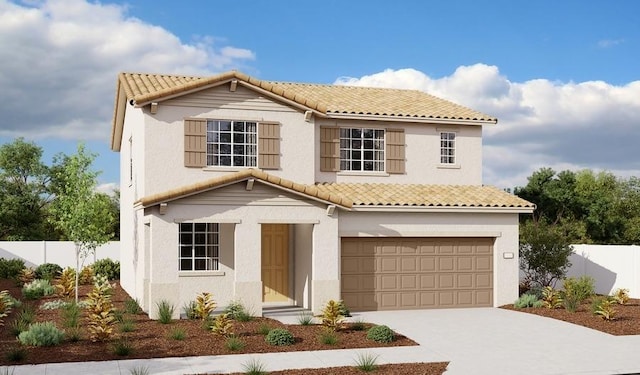 3041 Red Canard Way, Roseville, CA 95747 - mediterranean / spanish home with a tiled roof, driveway, a garage, and stucco siding